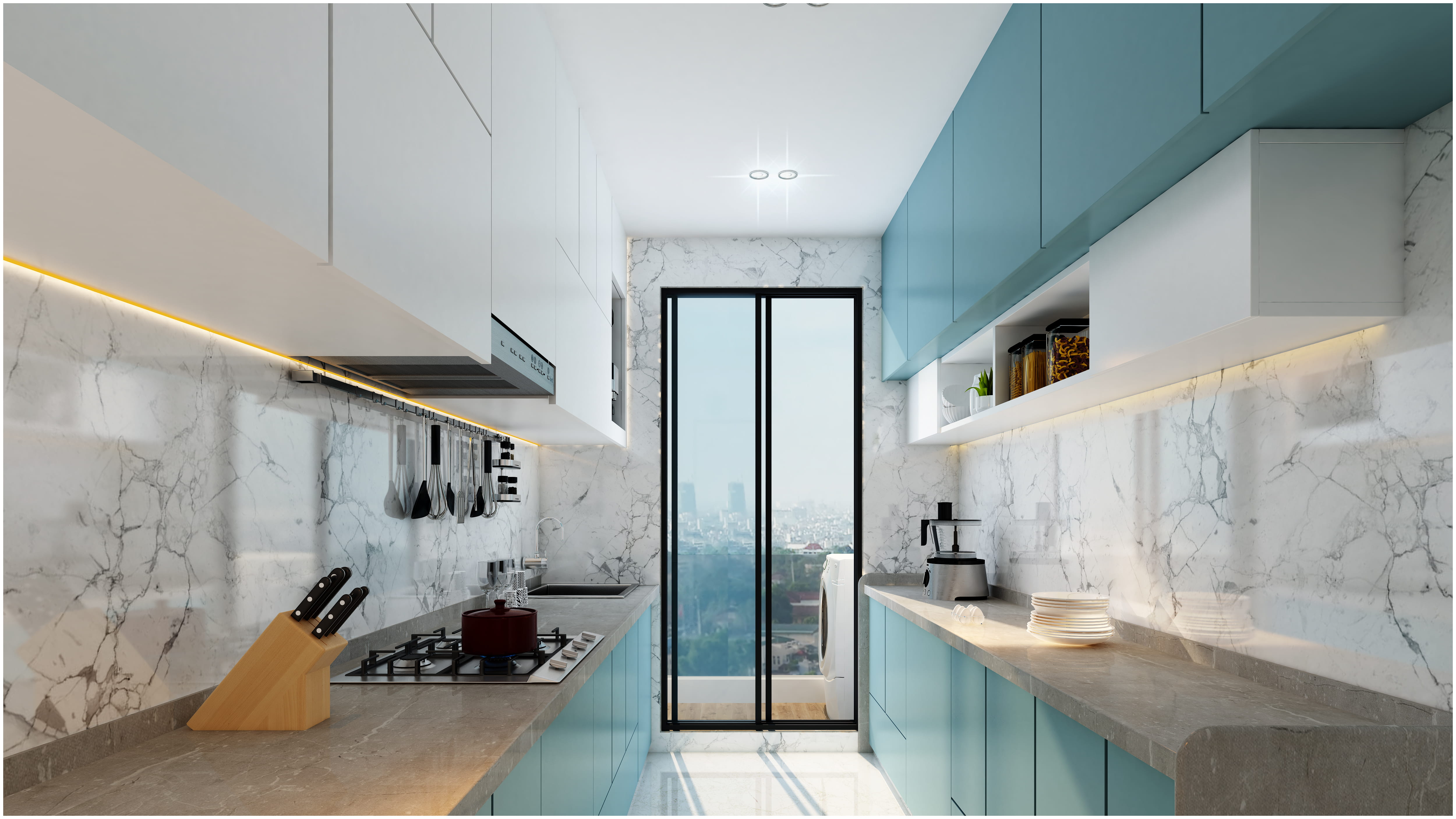 2BHK Isometric Plan